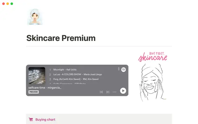 THE skincare template